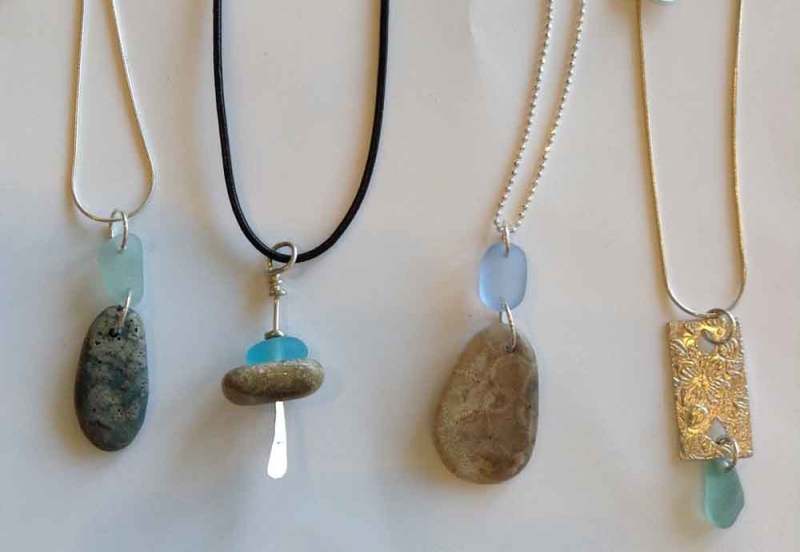 Necklaces handmade by American artists